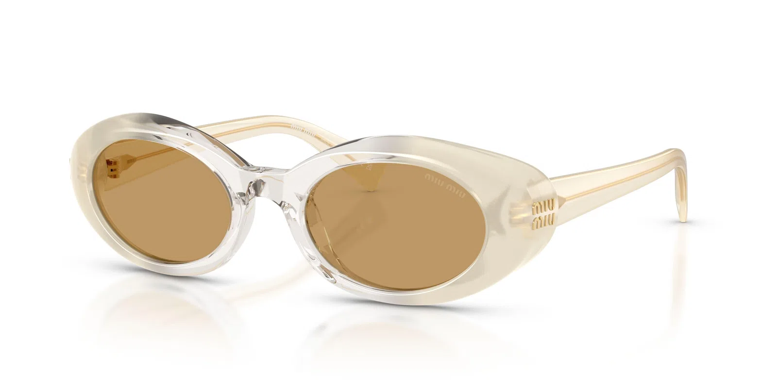 Miu B09S Sunglasses - Opal Milk/grey/opal Milk